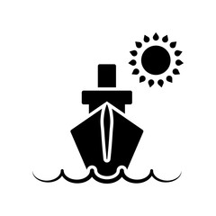 Ship icon design template SVG