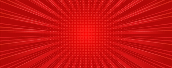 Comic background with red color