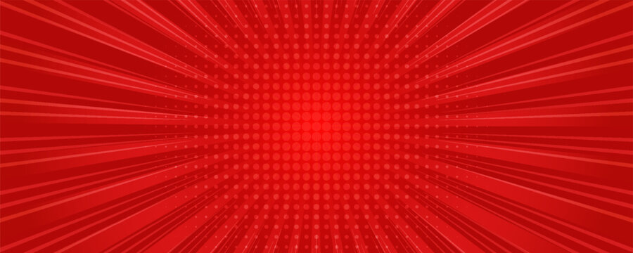 Comic background with red color