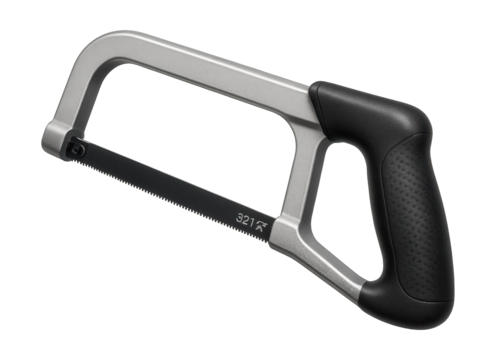 Compact junior hacksaw with a 32 TPI blade, perfect for detailed metal projects. - Powered by Adobe