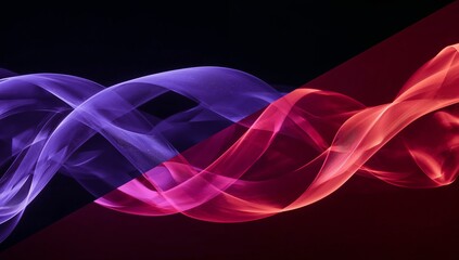 Obraz premium Abstract Swirls of Red and Purple Smoke Creating a Dynamic, Mesmerizing Visual