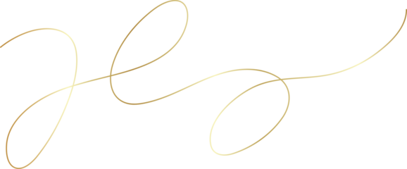 Spiral and swirl golden line icon. Design decoration