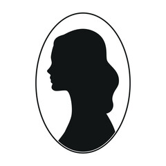 girl one line. vector drawing.
