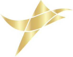 Golden stars icon for holiday design element