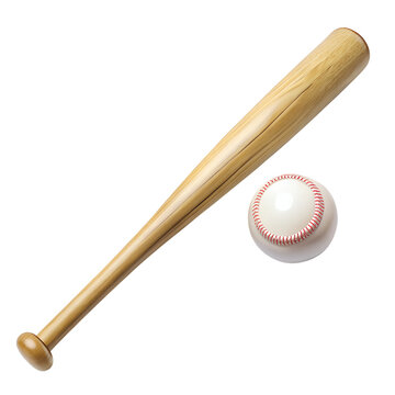 Baseball Bat Isolated on Transparent Background