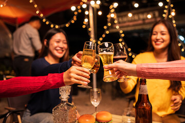 young woman at the bar
