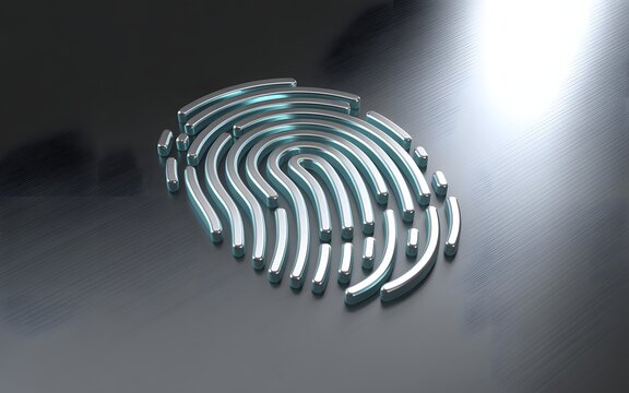 Modern fingerprint scan for secure data access with biometric technology representing advanced identity verification and cyber security solutions