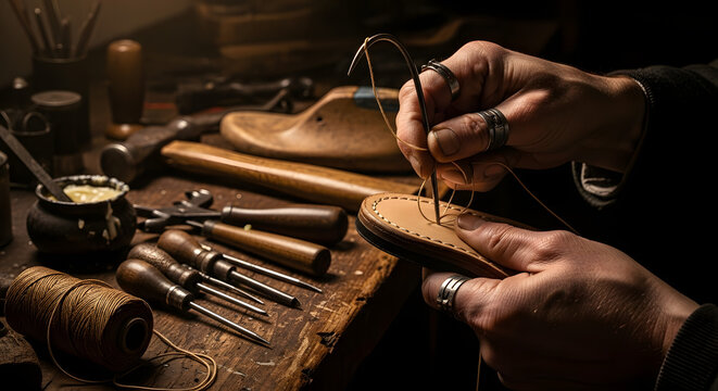 close up of old sewing machine