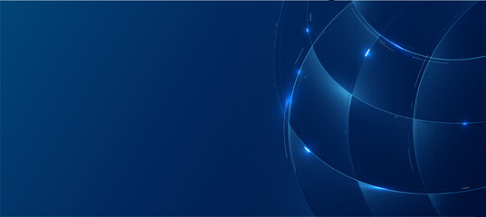 Futuristic digital glowing blue lines technology background with Innovation and connection network background for tech event poster or presentation product business