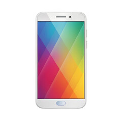 Smartphone Isolated on Transparent Background