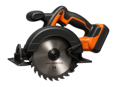 Cordless circular saw featuring a variable speed trigger for versatile cutting.