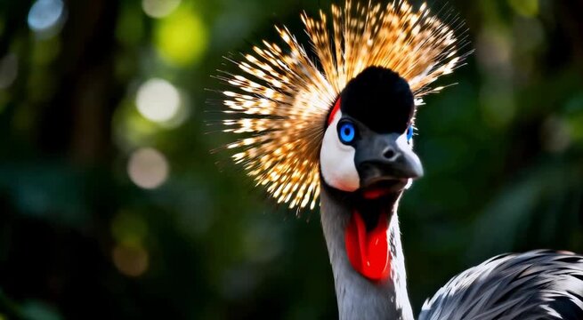 Grulla Coronada gris