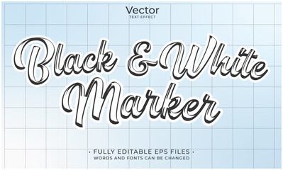 marker text effect editable eps cc file