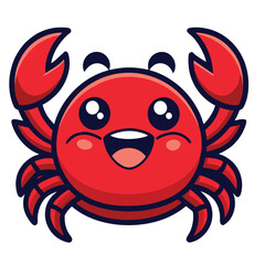 design logo vector icon cartoon cute crab