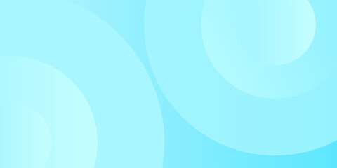 Minimalist banner background, pastel colorful, Light Blue gradations. Circle effect style geometric, abstract background. eps 10