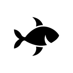 Minimal ocean life fish icon set vector illustration with white background for aquatic nature and marine wildlife concept design 