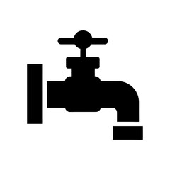 Minimal pipeline silhouette vector illustration with white background for water valve plumbing and industrial engineering design artwork 