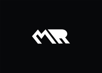 MR Initial Letter Logo, Bold Modern MR Monogram for Business and Personal Brand