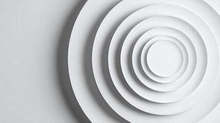 Fototapeta premium A series of concentric circles in a minimalist design