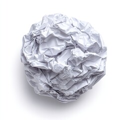Obraz premium Crumpled white paper ball (11)