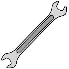 Double Open End Wrench Illustration