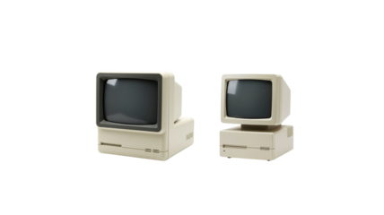 Retro classic computer png
