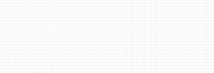 Seamless grid background with graph paper texture and grey dot pattern. Minimal vector layout with editable line suitable for notebook, note, school, plotting, journal and bullet journal design. © A_Y_N