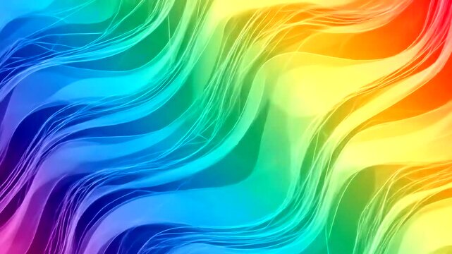 Vibrant abstract waves of color flowing seamlessly in a dynamic pattern, evoking energy and creativity