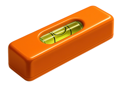 Compact spirit level with one vial, perfect for hanging pictures at home.