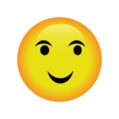 Colorful yellow emoji face illustration symbolizing positive energy and emotion
