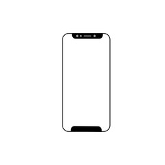 Smartphone Border Line Art Illustration Transparent Background