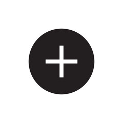 Fototapeta premium Circular Plus Sign Add New Item Icon