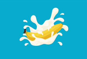 milk splash in a glass