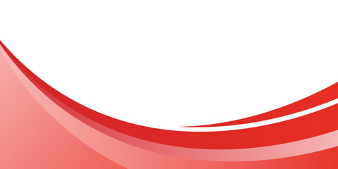 Red Wave on White Background modern white and red Abstract background