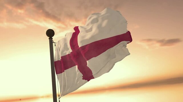 England FLAG_ULTRA SLOW MOTION