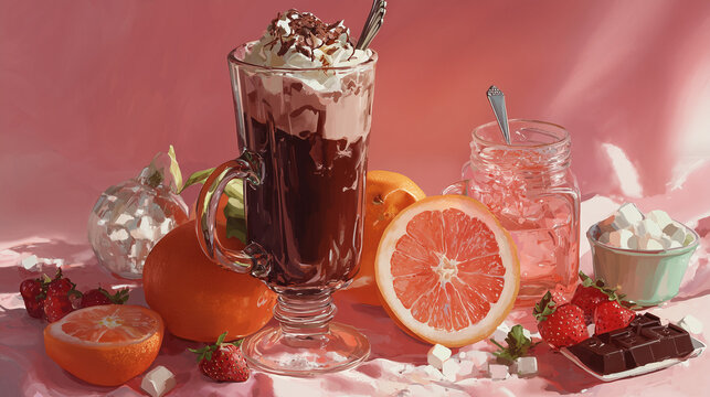 Various Caf&eacute; Drinks