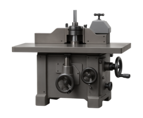 Robust combo machine with shaper and spindle moulder for industrial woodwork.