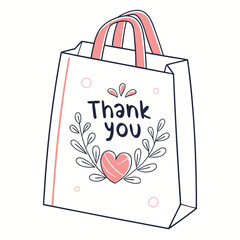 shopping bag with heart