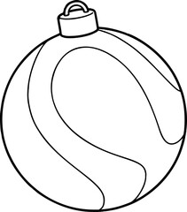 christmas ball doodle icon