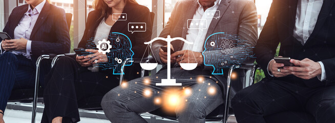 AI in law and the future of the legal justice system. A concept of AI assisting in legal debate,...