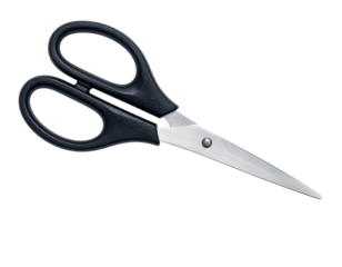 scissors isolated on transparent background
