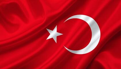 Turkish flag with red field, white crescent, and star&mdash;evoking sacrifice, faith, and national pride.