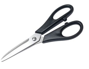 scissors isolated on transparent background