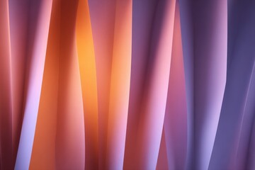 Colorful flowing fabric creates a captivating interplay of light and shadow for a visually striking backdrop