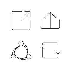 Basic Outline Icons for External Links and Pop Up Windows