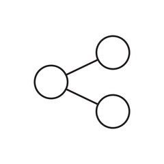 Social Media Share Network Outline Icon