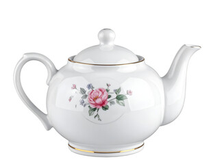 Teapot isolated on transparent background