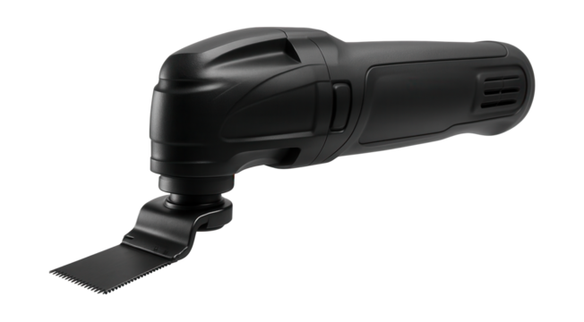 Vibrating blade multi-tool for efficient renovation tasks.