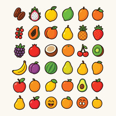 Fruits vector illustration