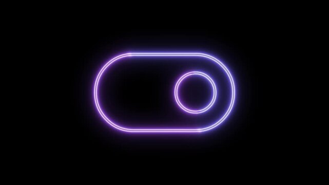 Glowing Neon Switch Toggle Icon